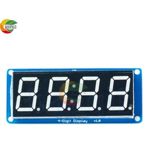 Ziqqucu 0.56" 4 Digit TM1637 LED Display Module for Arduino DIY DC 3.3-5.25V Digital Indicator Tube Display