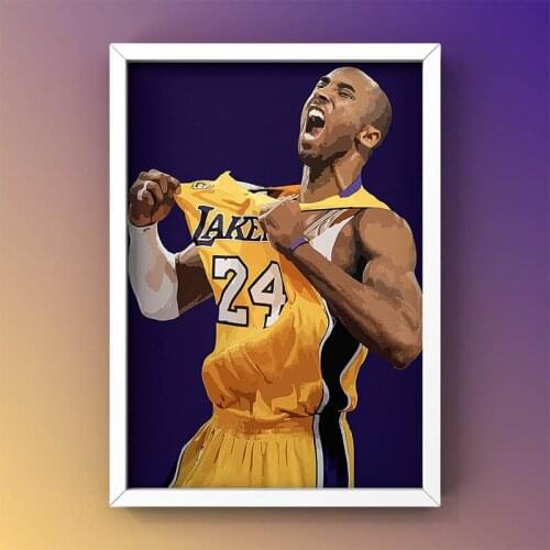 5D DIY Diamond Painting Basketball Star Full Sauqre Round Drill Diamond Embroidery Picture Of Rhinestone Home Decor