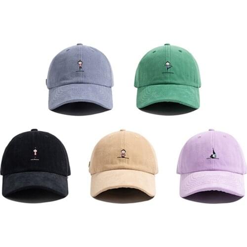 Baseball Cap Yoga Girl Cartoon Embroidery Sun Caps Fishing Hat for Men Women Unisex Snapback Gorras Lovely Fashion Hip Hop Hats