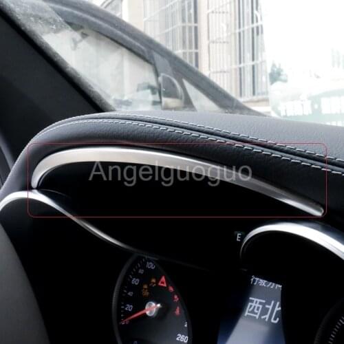Angelguoguo Car Dashboard Edge side Cover Trim frame For Mercedes Benz 2015-2017 W205 C class/2015-2016 GLC class