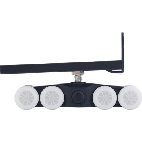 Zinc Alloy Soft Closing Hanging Sliding Door Buffer Roller Wheel 4 Roller Adjustable Wooden Sliding Hanger Door Roller