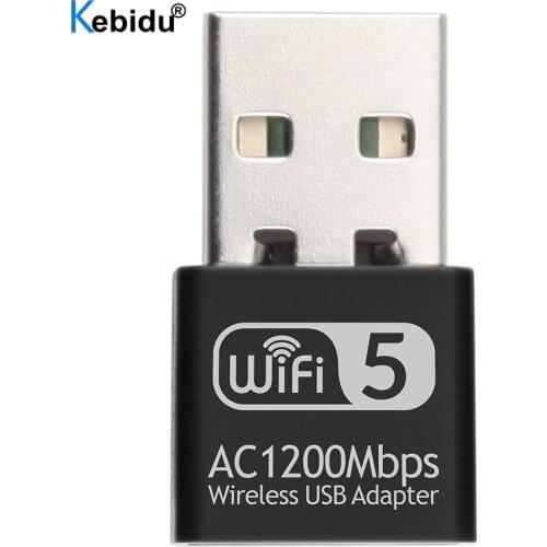 Dual Band 5Ghz 2.4GHz USB WIFI Adapter 1200Mbps USB Wireless LAN Network Card Mini Portable 802.11AC Wi-Fi Adapter For PC Laptop