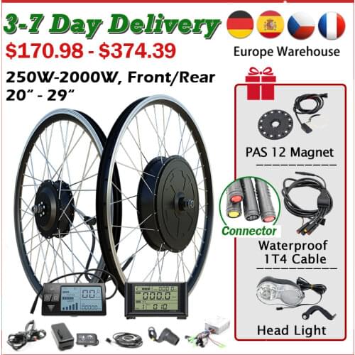 36V 250W 350W 500W Eletric Bike Motor Kit eBike Conversion Kit 20''26''700C Electric Front Rear Motor Wheel Bicicleta Eletrica