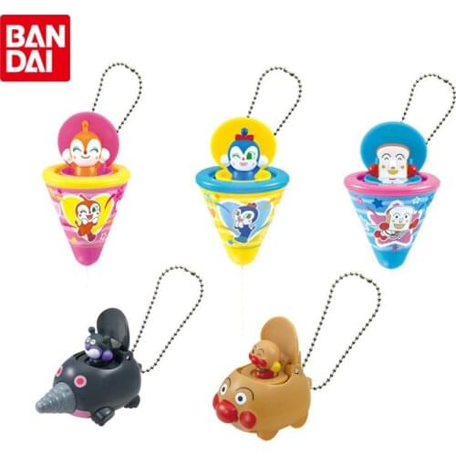 Bandai Genuine Gashapon Anpanmans Friends Party Baikinman Anime Action Figures Collectible Model Gacha Toys Gifts for Kids