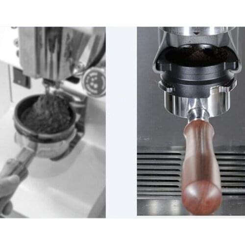 54mm Rotatable Coffee Powder Ring Receiving Dosing Ring Rotatable Aluminum Alloy Loop Coffee Machines Funnels Accessories