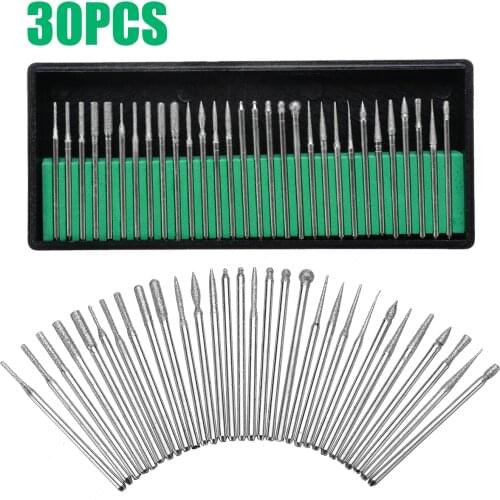 30x Nail Art Electric Drill Bits Milling Cutter Manicure Replacement For Pedicure Tool Set New