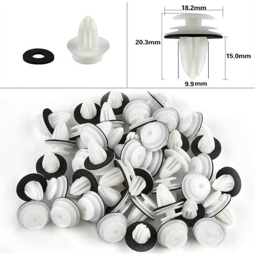 100pcs Plastic Trunk Screw Rivets Set Car Bumper Fender For Auto Fastener Clips Auto Car Accessories