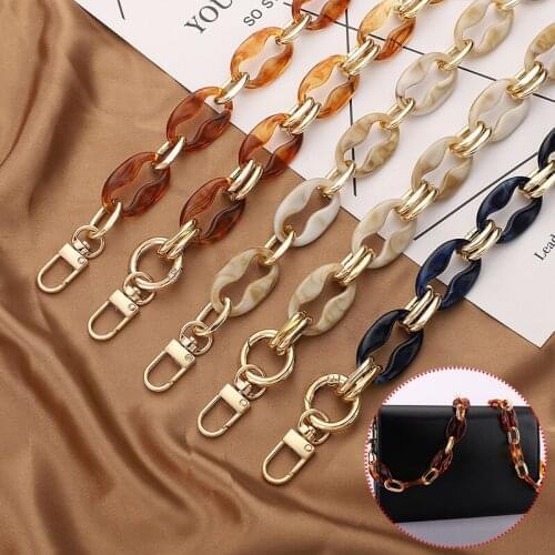 New Acrylic Bag Chain Bag Strap Removable Bag Accessories Colourful Womens Resin Chain chain of bags Purse Chain Fishbone chain