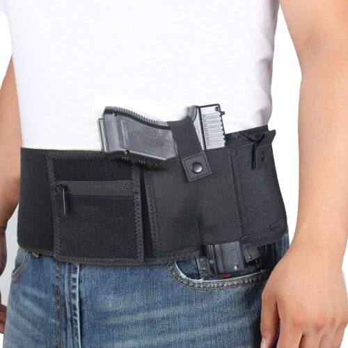 New Style Waist Holster Invisible Waist Sleeve 107cm Left And Right Hand Compound Breathable Hole Diving Material Gun Bag
