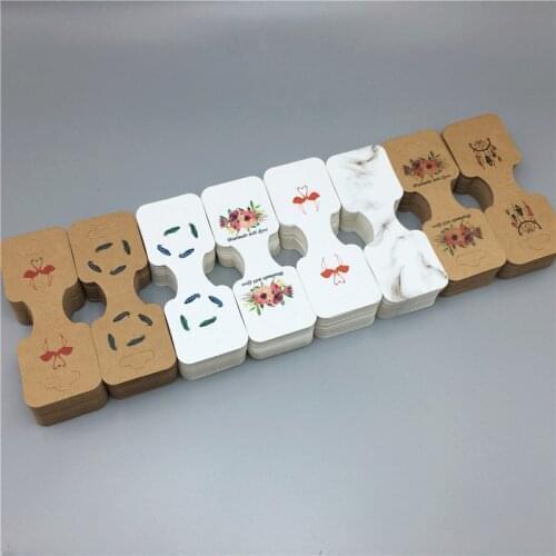 New Listing 100Pcs/Lot Necklace Holder Card Bracelet Headband Display Fixed Paper Ornament For Jewelry Accessory Packaging Tags