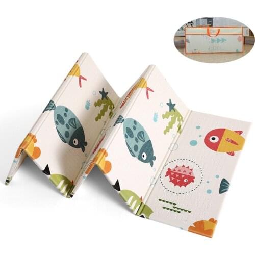 Carpet Activities For Babies Foldable Baby Play Mat XPE Foam Puzzle Kids Rug Childrens Developing Mat 1cm Thickness With Bag