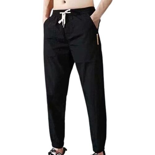 Streetwear Casual Solid color Drawstring Trousers Trousers Loose Trousers Loose for Daily Wear