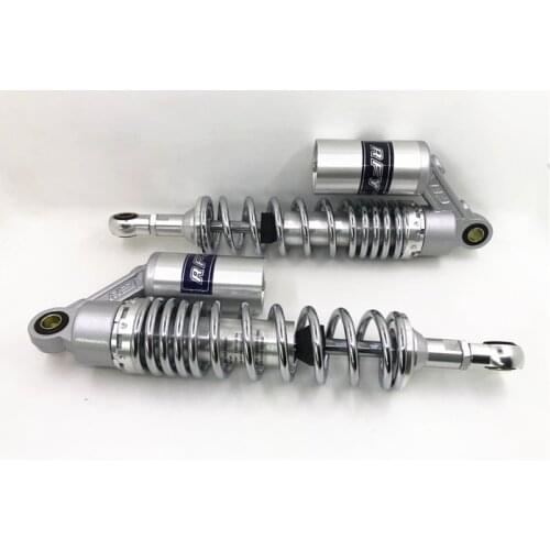 Universal 330mm 13inch 1 Pair Chrome Motorcycle Rear Air Shock Absorber For HONDA xjr400 CB400 Super Four 1992-1998 Silver