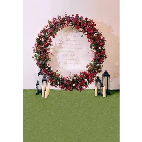 Wedding party backgrounds outdoor photo vinyl rose ring marriage photography backdrops for photo Studio props fotografia CM-7258