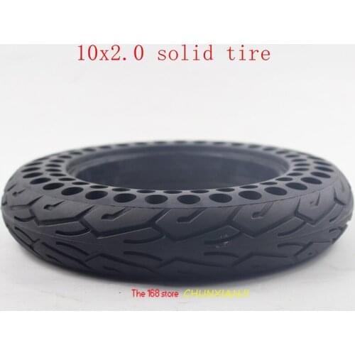 High qualty10 inch Porous electric skateboard BicycleE-Bike tire 10x2.0 air-free honeycomb shock absorber solid tire proof Tyre