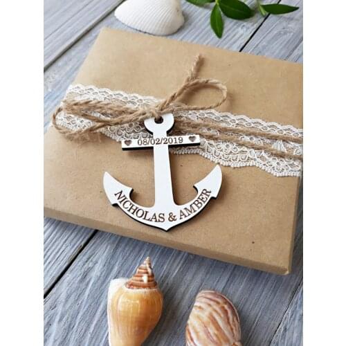 Anchor Wedding Gift Tags, Personalised Wedding tags, Nautical Wedding Favor, Anchor Wedding Favors, Tags favors, Personalized fa