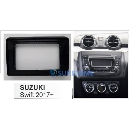 10.1 inch Car Radio Facia for SUZUKI Swift, Dzire 2017+ Fascia Dash Kit Panel Adapter Bezel Install Cover Trim Console Plate