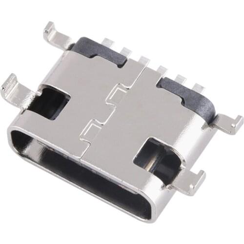 10Pcs Micro USB Connector Type C 3.1 6 Pin SMT Socket Connector Female Placement SMD DIP For PCB design DIY high current chargin