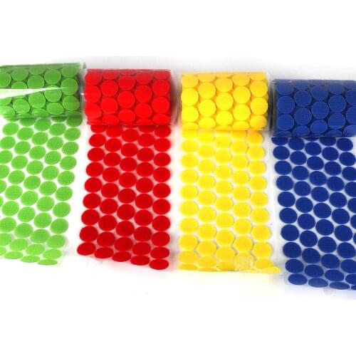 100Pair 10mm/15mm/20mm/25mm/30mm Adhesive Fastener Tape Dot Hook And Loop Magic Sticker Round Strong Self Adhesive Fastener Tape