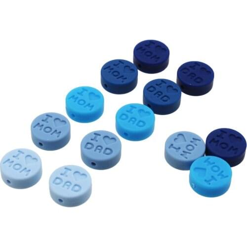 200Pcs English Letter Beads BPA Free Alphabet loose Beads Baby DIY Teething Chew Necklace Accessories Love letter