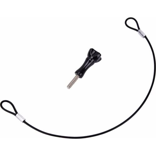 30/60cm New Safety Lanyard Stainless Steel Lanyard Tether for GoPro HERO5 4 Session GoPro Hero 5 For Go Pro Accessories