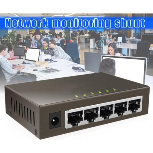 5-Port Switch Gigabit 10/100/1000Mbps 5-Port Gigabit Ethernet Switch Home Office GDeals
