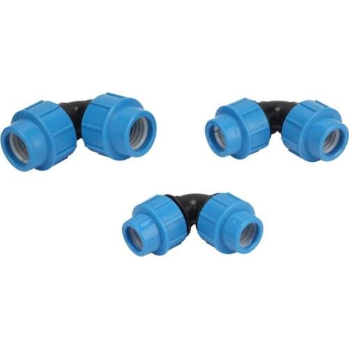 Out Diameter 20/25/32mm Pipe Interface Elbow Connectors Home Improvement PE Plastic Plumbing Pipe Fittings 5 Pcs