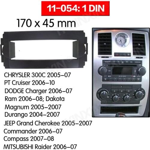Car radio Frame Panel Auto Radio Stereo Fascia For CHRYSLER 300C 2005-2007 Dash Plate Facia Panel Mount Trim Kits Frame Adapter