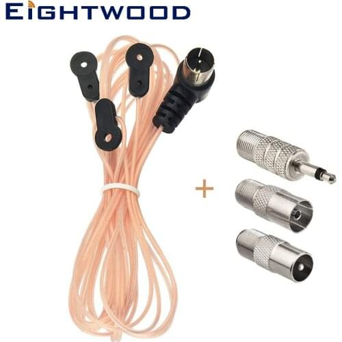 Eightwood FM Dipole Radio Antenna for Denon Pioneer Onkyo Yamaha Marantz Bose Wave Music System Indoor Digital HD Radio FM Radio