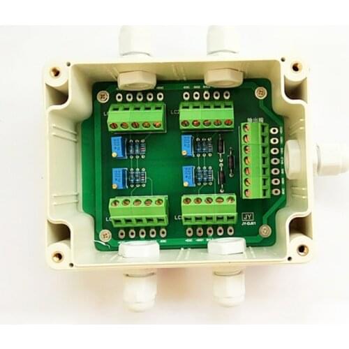 Lightning Protection Anti-surge Weighbridge Junction Box Weighing Sensor 4-input 1-output 100 Ton Electronic Scale Box