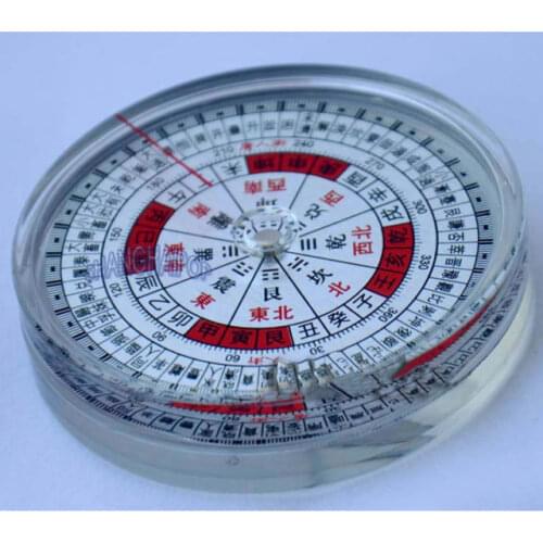 Feng Shui Bagua Compass Bagwa Automatic Round Good Luck No Evil Amulet Exorcism
