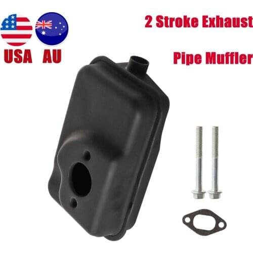 TDPRO Exhaust Pipe Muffler For 2-Stroke 47cc 49cc Engine Mini Chopper Mini Bike Monkey ATV Lawn Mower