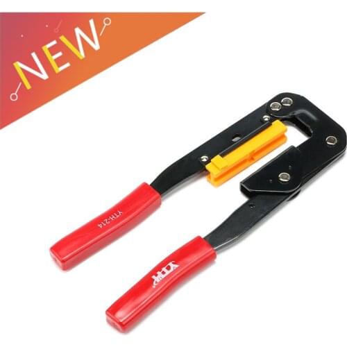 HT-214 FC IDC Conector Cable Crimping Tool Pliers 6-27.5mm Network Plier Telephone terminal pincer For FC Flat Cable Terminal