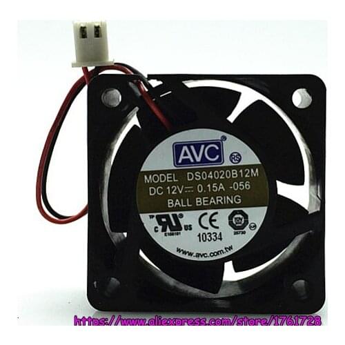 Brand new 40*40*20mm 4cm cooling fan DS04020B12M 12V 0.15A dual ball bearings
