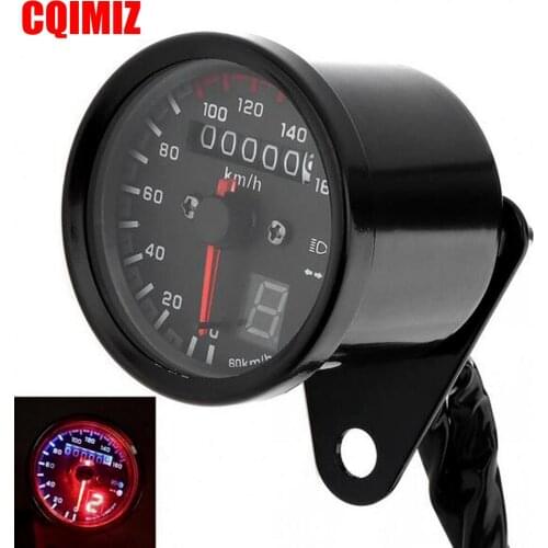 Motorcycle Speedometer Odometer Speed Meter Gauge Instrument Backlight LED Light Modified Motorbike For Harley Honda GN125 CG125