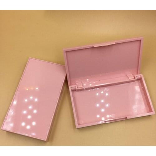 Wholesale 3d Mink Lashes Case Eyelashes Box Package Custom Logo Acrylic Pink Custom Lash Box In Bulk 10pcs
