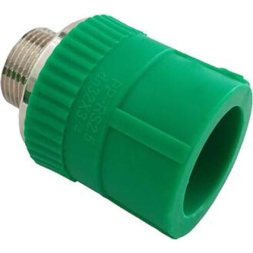 PPR Green External Teeth Direct 20 External Teeth Straight Through Large Flat Thickened External Wire Water Pipe Accessories