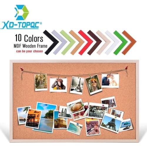 Free Accessories 60*90cm Message Wood Frame Bulletin Cork Board Office & School Supplies Factory Direct Sell Home Decorative