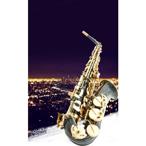 Hot sale saxophone black Alto Sax brass black gold Sax musical instruments professional Alto saxophone and case