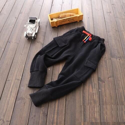 Baby Boys Pants Kids Clothes Autumn Winter Children Trousers for Boy Cargo Pants Solid Toddlers