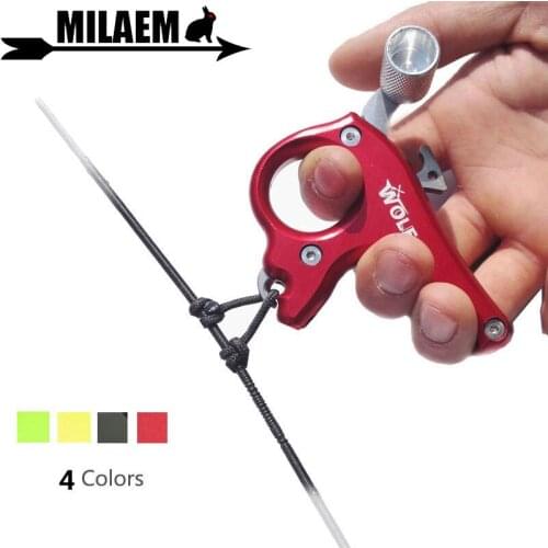 1Set Archery Compound Bow Release Aid Trigger Thumb Release 3 Finger Release Stainless Steel Compound Bow Hunting Accessories