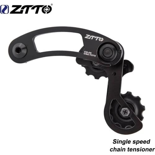 ZTTO E-bike Single Speed Chain Tensioner Single speed rear derailleur 13-23T range for hanger mount dropout pulley jockey wheel