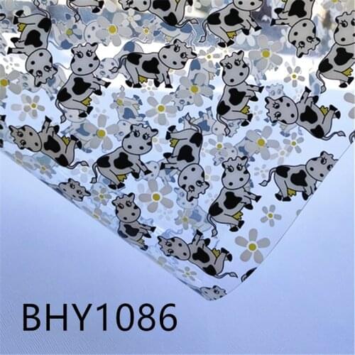 20*33CM A4 size Christmas character transparent cartoon UV print PVC fabric BHY1086