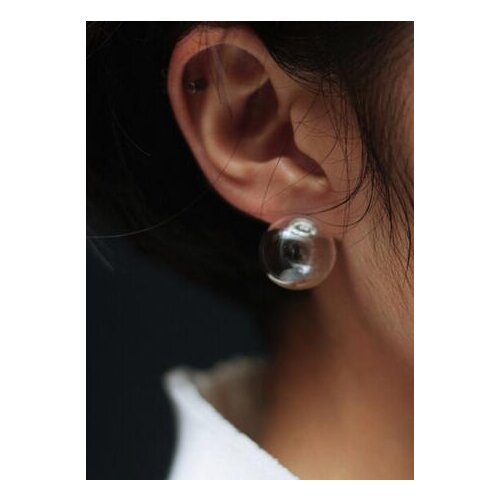2017 NEW Fashion Cute Women Stud Earrings Jewelry Earrings Earing Transparent Bubble Ball 2017 women earrings Bijoux boucles