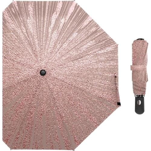 Metallic Glossy Texture Umbrella Automatic Wind Resistant Folding Umbrella Rain Women Auto Rainy Windproof Umbrellas Men