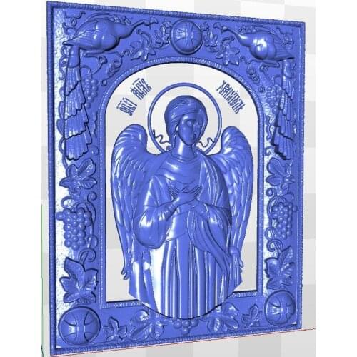3d model relief for cnc in STL file format Icona_Angel