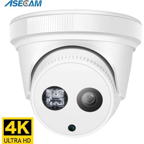 8MP IP Camera 4K Ultra HD H.265 Onvif White Dome indoor CCTV Night Vision Array IR 4MP POE Security Camera
