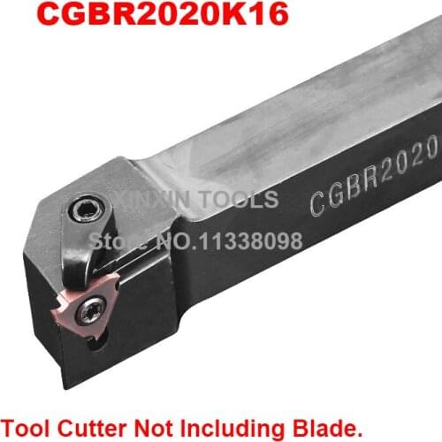 CGBR2020K16/32 20*20*125MM External Grooving Turning Slotting Tool Holder For Lathe Machine CNC Cutting Turning Tool Set Holder