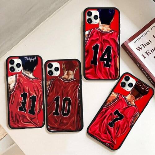 Slam dunk Sakuragi Jordan Phone Case Rubber for iPhone 12 pro max mini 11 pro XS MAX 8 7 6 6S Plus X 5S SE 2020 XR case