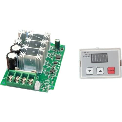 Digital display 0~100% adjustable 12v~48v 30A 1000W PWM Motor speed controller Regulator Variable Slow start Reversible
